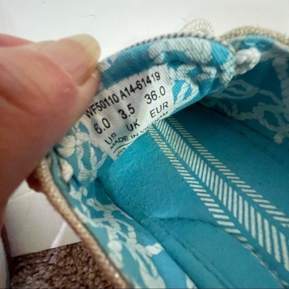 KEDS Ortholite Glimmer Linen Boat Shoe Loafer - Picture 3 of 5